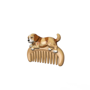 Cepillo de cerámica al por mayor para el cuidado de mascotas con diseño de cachorro para perros y gatos, masajeador, desenredante, control de la caída del pelo, peine para la circulación sanguínea - Product Image 3