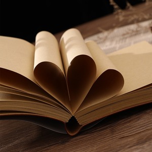 Diario Retro Vintage con Encuadernación Térmica, Tapa Blanda con Correa de Cuero, Páginas Interiores de Papel Kraft en Blanco, Diseño de Hojas Sueltas con Pliegue Francés - Product Image 6