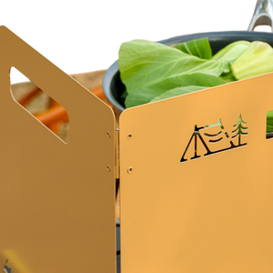 野营烹饪燃烧器防风屏、可折叠炉灶挡风玻璃、超轻户外炉灶挡风玻璃 - Product Image 5