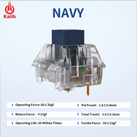 Kailh BOX Navy Switch Tactile Heavy Mechanical Keyboard Switches Original IP56 Waterproof Dustproof 3-Pin Custom Gaming Switches