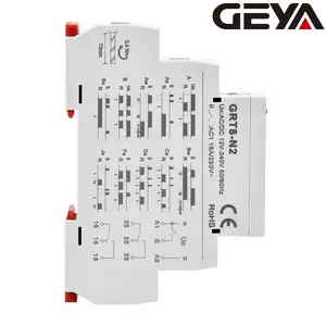 GEYA Ac2two Piece1sets40v Relé Atraso Ac Temporizador 30a Tempo Multifuncional Estendido Relé 230v 0v AUTO Miniatura