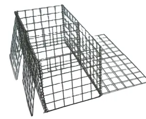 2024中国供应商肯尼亚2x1x1m镀锌钢丝网不锈钢焊接石笼篮子围栏待售