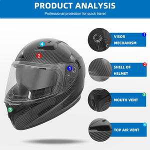 <span class=keywords><strong>Casco</strong></span> de Motocicleta Integral de Alta Calidad, Único, con Certificación DOT, para Hombre, Venta al por Mayor de Fábrica - Product Image 3