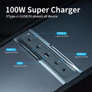 Station d'accueil 100W pour <span class=keywords><strong>Tesla</strong></span> Highland/Juniper, station d'accueil avec port USB et Type-C, compatible avec <span class=keywords><strong>Tesla</strong></span> <span class=keywords><strong>Model</strong></span> <span class=keywords><strong>3</strong></span> 2024 et <span class=keywords><strong>Model</strong></span> Y 2025 - Product Image 3