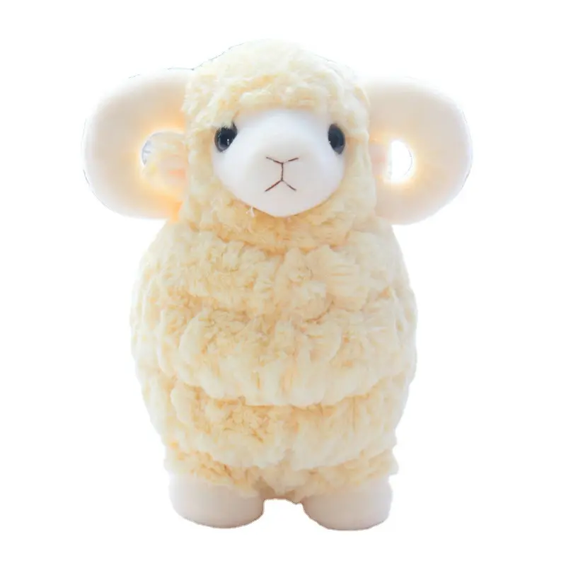 Factory promotion 18/25cm lamb plush pillow toy,crane machine stuffed animal plush toy Muslim mascot goat sheep plush toy