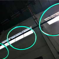GINYU Dia80cm Full Color LED Kinetic Lifting Ring Light DMX512 Matrix Stage Light for Nightclub Dj Party Disco