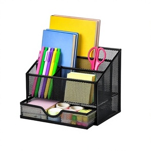 Organiseur de bureau en métal maillé de la plus haute qualité, taille et forme personnalisées, fabriqué en Inde. - Product Image 1