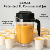 Licuadora de 3L para Cocina, Licuadora Comercial de 1800w para Smoothies, con Precio de Fábrica, Alta Potencia, para Bebidas con Hielo y Jugo de Uva