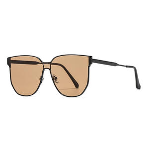 Lunettes de soleil Dlisha en métal, noires, unisexes, protection UV400, verres en polycarbonate, type 3, emballage en boîte - Product Image 4