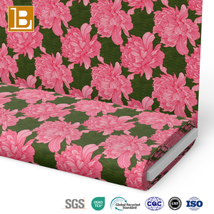 Tissu popeline 100% coton personnalisé, imprimé de grandes fleurs roses, design tendance, taille personnalisée, nouvelle collection BILU 2026, vendu <span class=keywords><strong>au</strong></span> mètre. - Product Image 3