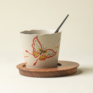 Tasse à café peinte à la main Dunhuang Wenchuang avec cuillère, en céramique, nouvelle tasse chinoise, tasse à thé exquise pour le café de l'après-midi - Product Image 2