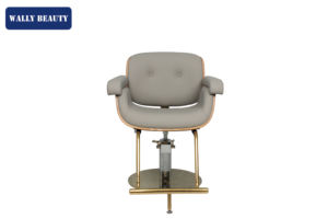 Wallybeauty vendite calde parrucchiere professionale salone d'oro parrucchiere grigio salone di bellezza sedia - Product Image 4