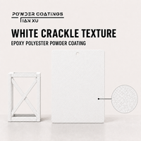 Poudre de résine époxy polyester à texture craquelée blanche TIANXU, revêtement électrostatique par pulvérisation pour appareils électroménagers, construction de bateaux, automobile