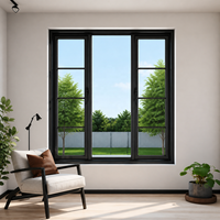 Fenêtres à battants pour maisons modernes, fenêtre triple à battants en aluminium, double vitrage, rupture de pont thermique, insonorisée, coupe-vent, pour salon