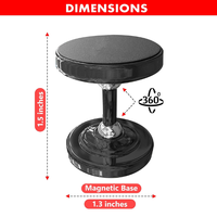 Soporte para teléfono móvil con logotipo personalizado para carrito de golf y gimnasio, soporte para móvil ajustable con rotación de 360 con imán de doble cara, soportes para teléfono móvil