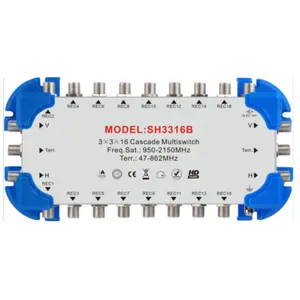 3x3x16: 用于卫星电视系统的TECHNI SAT卫星Diseqc开关950-2400mhz