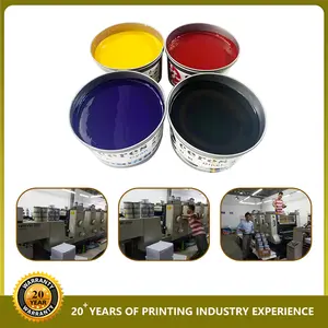 Offset Ink Can Soy Bean Ceres High Quality YT-02 ECO-Friendly Sheet-fed Soya Offset Printing Ink Yellow 1kg/can
