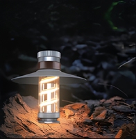 Lanterne de camping LED COB rechargeable, étanche IP44, 2000mAh, 18650, lumière de tente portable, projecteur XPG, intensité réglable, chargement de type C