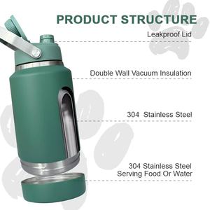 <span class=keywords><strong>2025</strong></span> último lindo patrón de pata de perro botella multifunción para mascotas para exteriores con comederos desmontables cuencos para perros - Product Image 3