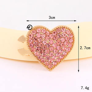 Accesorios de Ropa de Fábrica, Cubiertas de Botones de Aleación de Zinc con Patrones de Diamantes y Corazones para Gemelos y Botones de Cuello - Product Image 6