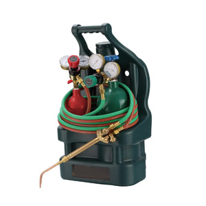 Portable <b>Welding</b> Torch Regulator <b>Kit</b> (Oxygen Cylinder, Acetylene Cylinder) <b>Welding</b> Tool Set - Product Image 2