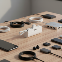 Chargeur portable compact MIQ personnalisé 3000 mAh USB-C à charge rapide, pour camping et voyage, puissance de sortie 10W 3A