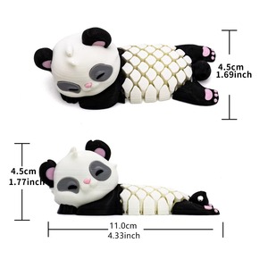 Jouet Panda en PLA, impression 3D, amusant, anti-stress, cadeau récompense pour étudiants et étudiantes, ornement animal articulé et amovible. - Product Image 3