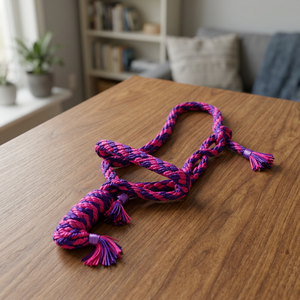 Rub International 7860H Corde en nylon tressée arc-en-ciel de qualité supérieure, nouée à la main, durable |   Taille et logo personnalisables Cheval - Product Image 1