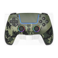 Manette sans fil Bluetooth RGB pour PS5 et PC, avec joystick à effet Hall et déclencheur à effet Hall, manette de jeu programmable, fabricant OEM