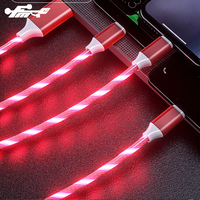 Kabel pengisi daya Led Cahaya Usb cepat, ponsel grosir Tiongkok Shenzhen konektor USB 2.0 standar, untuk Iphone TPE
