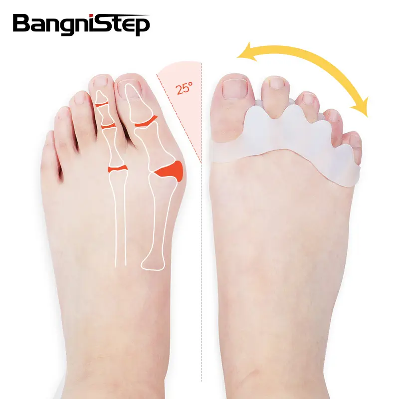 Bangnistep GEL Zehen nagel abscheider Korrektor Fußpflege produkte Zehen Silikon Zehen abscheider Schutz