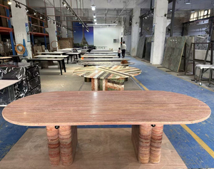 <span class=keywords><strong>Tavolo</strong></span> da pranzo persiano Rosso Travertino levigato mobili in pietra ovale in Travertino Rosso <span class=keywords><strong>tavolo</strong></span> da pranzo <span class=keywords><strong>grande</strong></span> <span class=keywords><strong>tavolo</strong></span> da pranzo <span class=keywords><strong>Design</strong></span> - Product Image 2