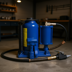 Cric hydraulique bleu 20 tonnes, plage de levage 10,2-19,7 pouces, pompe manuelle pour voiture, camping-car, auto - Product Image 2