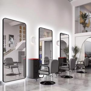 Espejo de Salón Moderno con Iluminación LED y Marco Dorado, Diseño Elegante, Ecológico y Duradero para Hoteles y Baños - Product Image 3