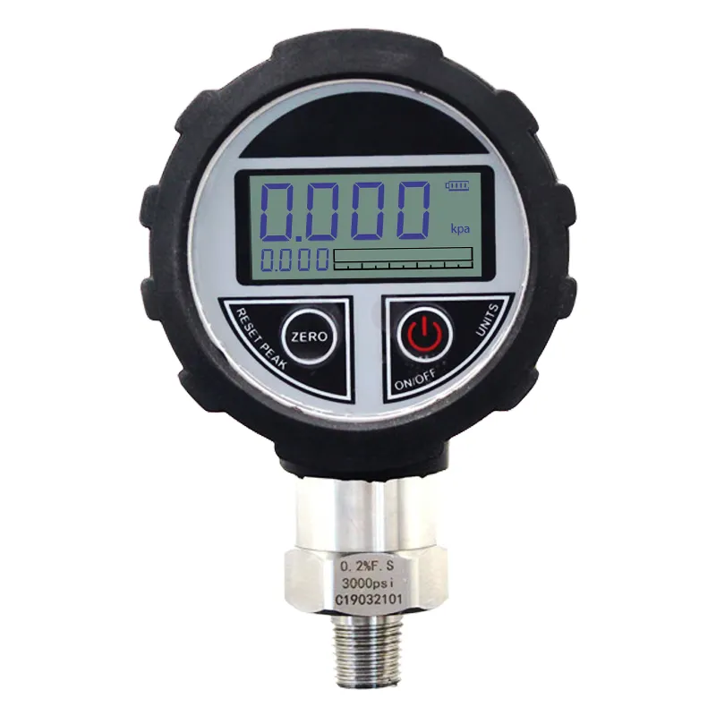Manometer digital pengukur tekanan air 68mm 100mm, pengukur tekanan air 250 digital 9V 3.6V baterai-0.1-100MPa, pengukur tekanan LCD