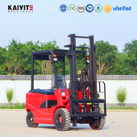 Chariot élévateur électrique à 4 roues avec batterie au lithium, chariot élévateur électrique 1 tonne, 2,5 tonnes, 4 tonnes, mât triplex pour la logistique d'usine