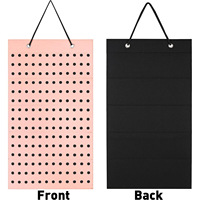 Support de rangement pour montres en feutre, présentoir à bijoux, organisateur de boucles d'oreilles, porte-bracelets, grande capacité, sac mural