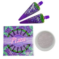 BESTAR Vente en gros de confiseries : Pudding en gelée en forme de tranches de pizza aux raisins, sachet compressible, saveur fruitée, collation fantaisie pour enfants