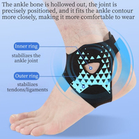 Attelle de soutien de la cheville avec compression élastique pour la stabilité des articulations, équipement de protection pour la prévention des blessures sportives pour la course à pied