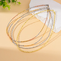 18 pouces chaîne de collier en or 14k hypoallergénique collier en argent sterling 925 nouveau style bijoux fins femmes cadeau de noël parfait