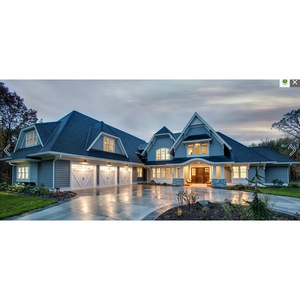 Villa en ossature légère en acier, style européen, maison résidentielle à vendre - Product Image 1