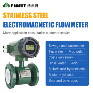Flow Meter Elektromagnetik Submersible DN80 FIMEET dari Baja Anti Karat untuk Cairan/Air/Minyak dengan Sambungan Flens +/-0.5% - Product Image 2