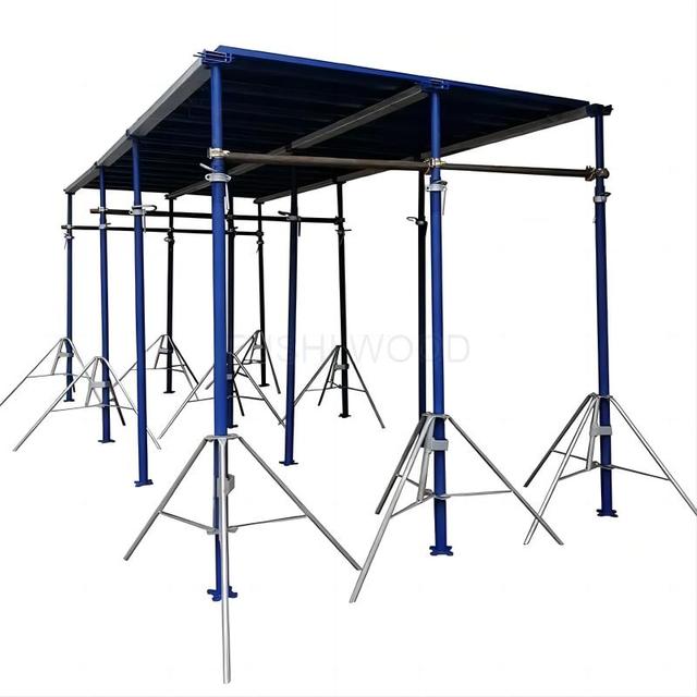 Construction Concrete Formwork Adjustable Steel Prop Three Legged Tripod