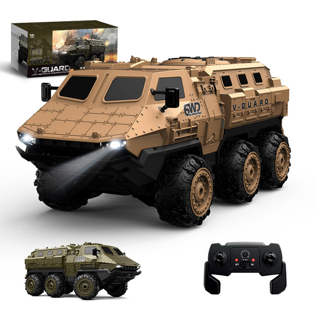 High-Speed 2.4g 2.4G Six-Wheeled Armored Remote Control Model Vehicle 1:16 Scale Ready-to-Go Speed 20km/h for Outdoor Use