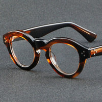 Montures de lunettes de vue en acétate Montures de lunettes rondes optiques en acétate Lunettes de prescription personnalisées en usine
