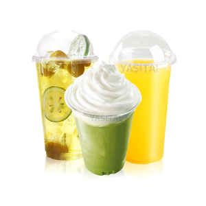 Suministro de contemporáneo beber batido hielo Crema para <span class=keywords><strong>mascotas</strong></span> inyectar de plástico taza con tapa - Product Image 3