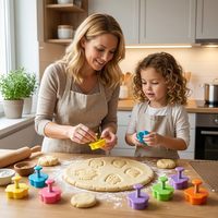 Emporte-pièces 3D gaufrés de qualité alimentaire pour glaces, gâteaux, sucettes glacées et bâtonnets de pastèque, moules à glaces et biscuits pour la pâtisserie, les fêtes d'enfants et le bricolage