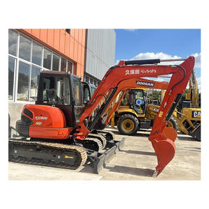 Miniexcavadora de maquinaria de construcción de bajo precio importada original excavadora Clawler usada KX165 en stock para la venta - Product Image 1