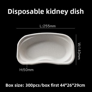 Bandeja Quirúrgica Biodegradable Desechable de Pulpa Química Blanqueada, en Forma de Riñón, para Hospitales Dentales - Product Image 6