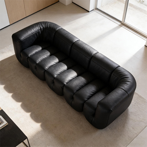 Canapé modulaire en cuir à bulles, style minimaliste haut de gamme, canapés de salon, surface de siège enveloppée, confortable et adapté - Product Image 3